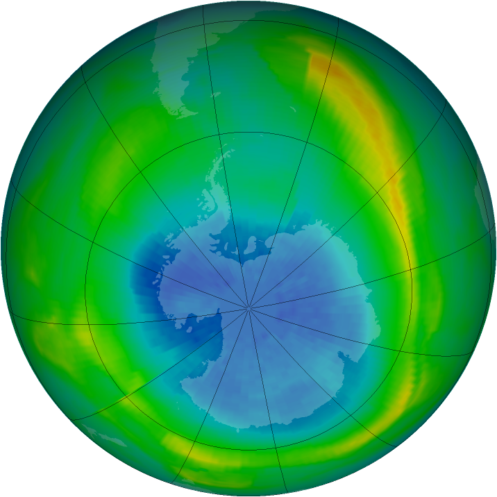 Ozone Map 1980-09-25